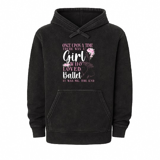 Ballet Dancer Dance Girl Ballerina Mineral Wash Hoodies