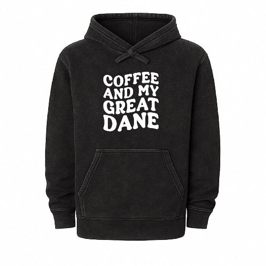 Great Dane Dogs, Great Danes Mineral Wash Hoodies