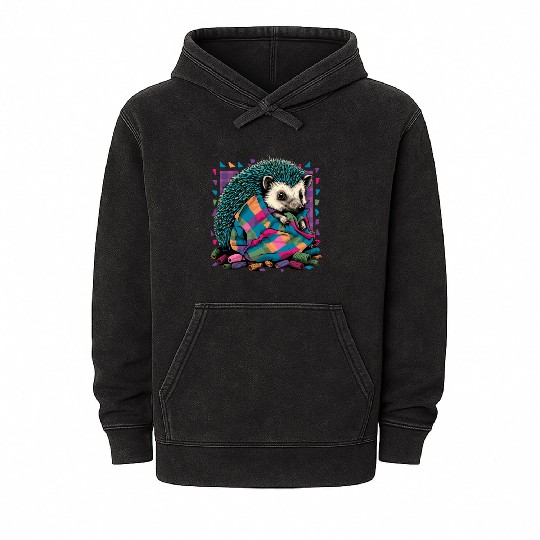 Patchhog - Sweet Hedgehog Mineral Wash Hoodies