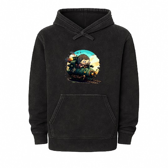 HedgeLok - Sweet Hedgehog Mineral Wash Hoodies