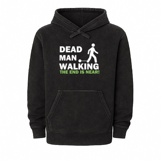 Dead Man Walking Bachelor Party Wedding Groom Mineral Wash Hoodies