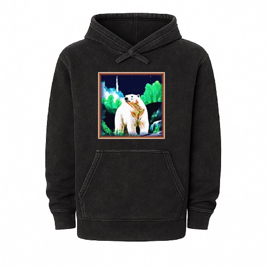 Polar Bear in The Wild. Buy Now Mineral Wash Hoodies