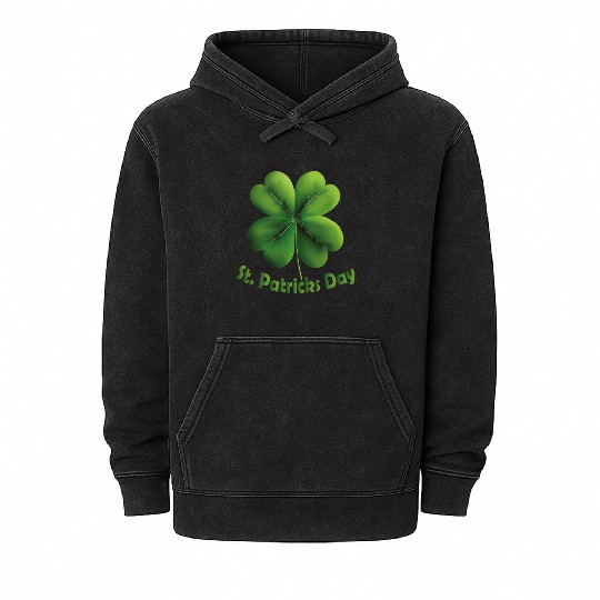 St Patricks Day, Happy Saint Patrick's Day Mineral Wash Hoodies