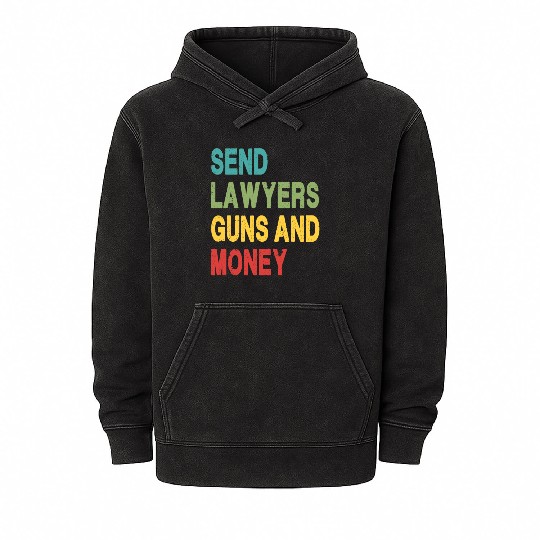 Send Lawyers Guns and Money Mineral Wash Hoodies