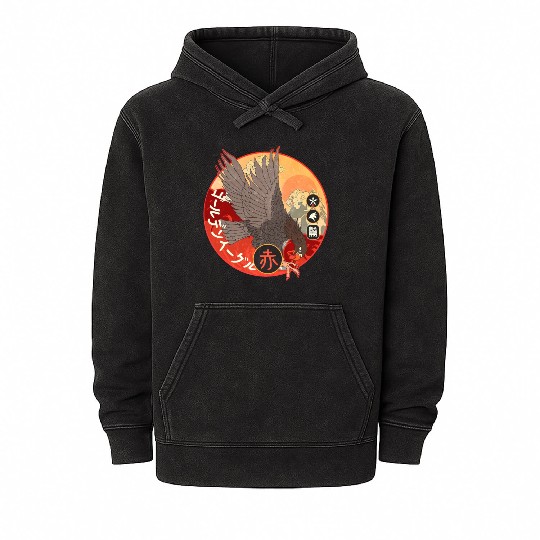 Eagle Japan High Quality Dojo Tengu Mineral Wash Hoodies