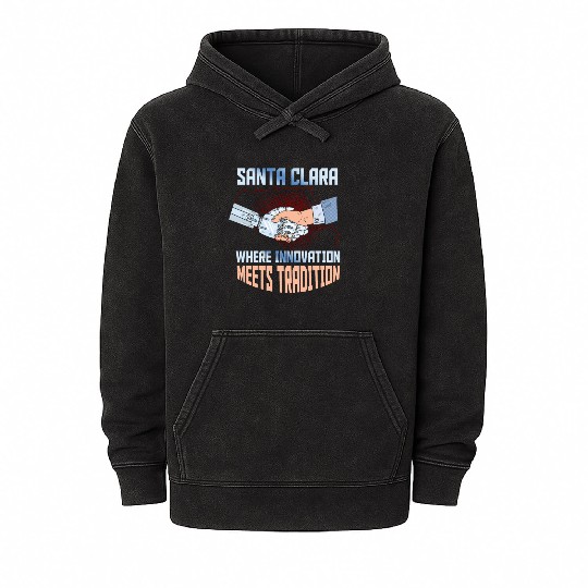 Santa Clara San Francisco United States Design Mineral Wash Hoodies