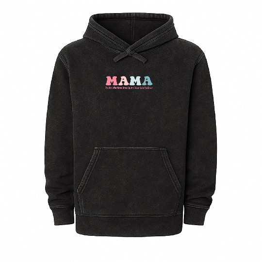 Sweet Mothers Day Greetings - I Love Mom Mineral Wash Hoodies