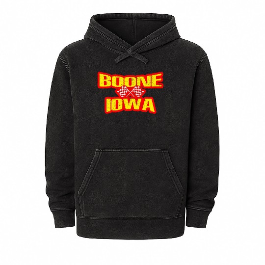 Boone Iowa IA Midwest Hobby Stock Modified Race Ca Mineral Wash Hoodies
