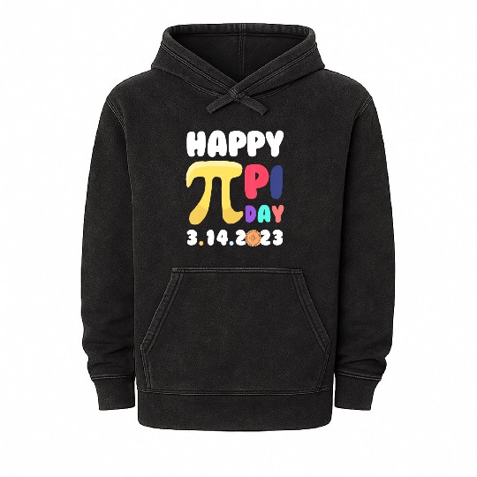 Pie Day Happy Pi Day 3 14 Pi Symbol Pi Math Mineral Wash Hoodies