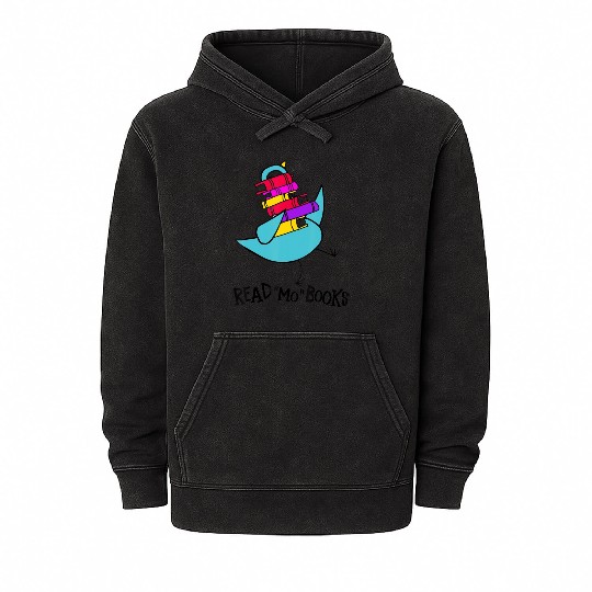 Teacher Library Read Mo Books Pigeon Reading Libra Mineral Wash Hoodies