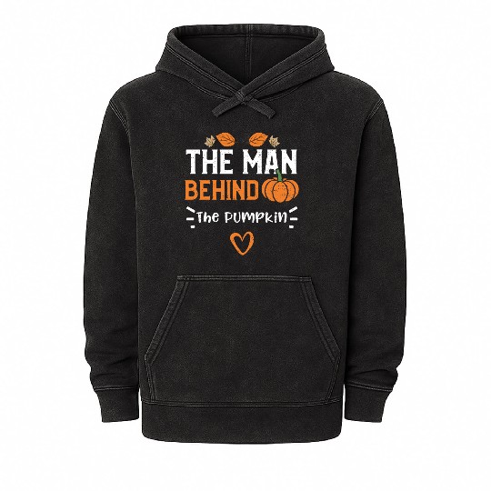 The Man Behind The Pumpkin Mineral Wash Hoodies