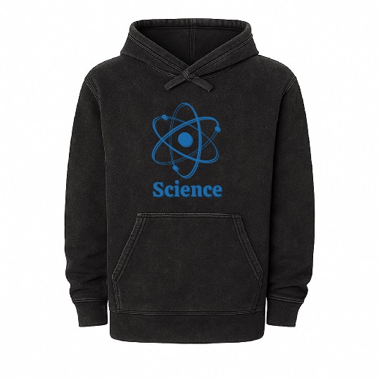 Atom Science Science Electron Molecule Physics Mineral Wash Hoodies
