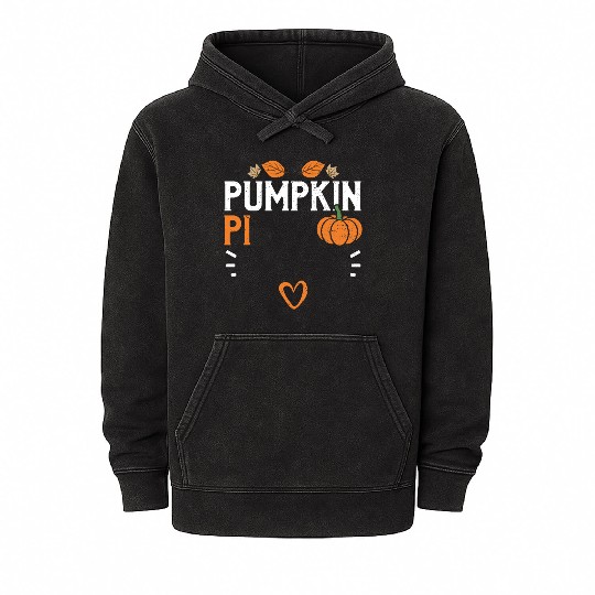 Pumpkin Pi - Pumpkin Mineral Wash Hoodies