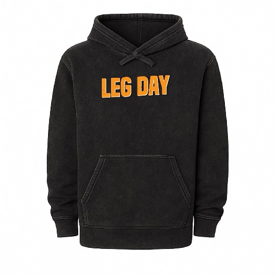 Leg Day Handicapped Wheelchair 25 Mineral Wash Hoodies