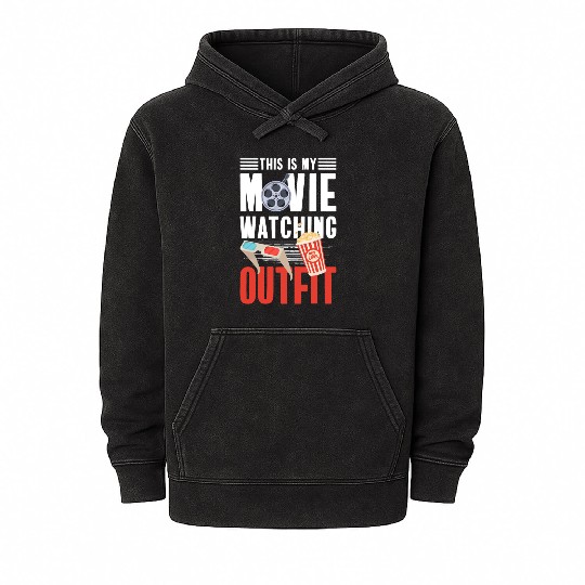 Movie Star Camera Film Festival Hollywood Mineral Wash Hoodies