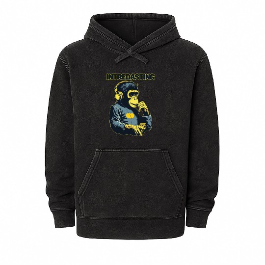 Intredasting Beats - Interesting Monkey Ape Mineral Wash Hoodies