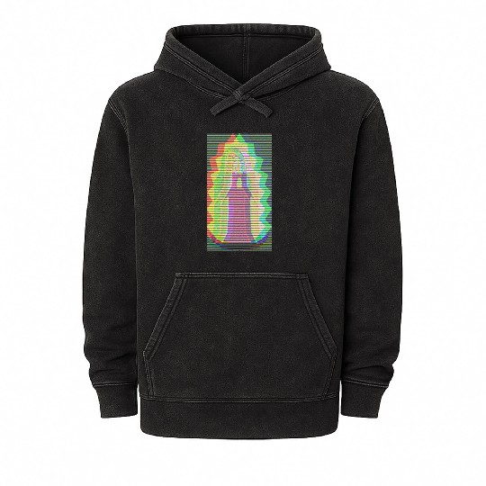 Lady Guadalupe Mineral Wash Hoodies | Guadalupe Mineral Wash Hoodies |VirginMary