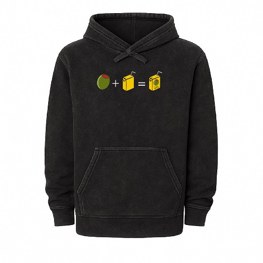 Olive Juice I Love You Mineral Wash Hoodies