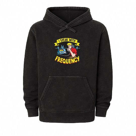 Ham Radio Radio Operator Amateur Radio Signal Mineral Wash Hoodies