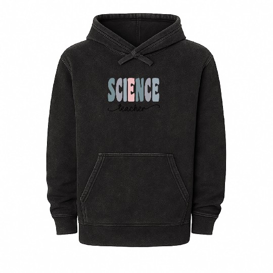 Science Teacher Gift Matching Teacher Squad Mineral Wash Hoodies