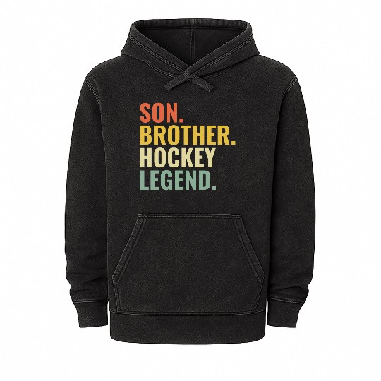 Son Brother Hockey Legend Mineral Wash Hoodies