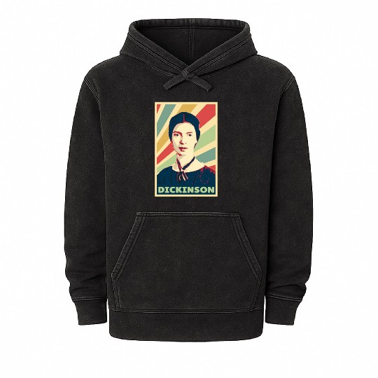 Emily Dickinson Vintage Colors Mineral Wash Hoodies