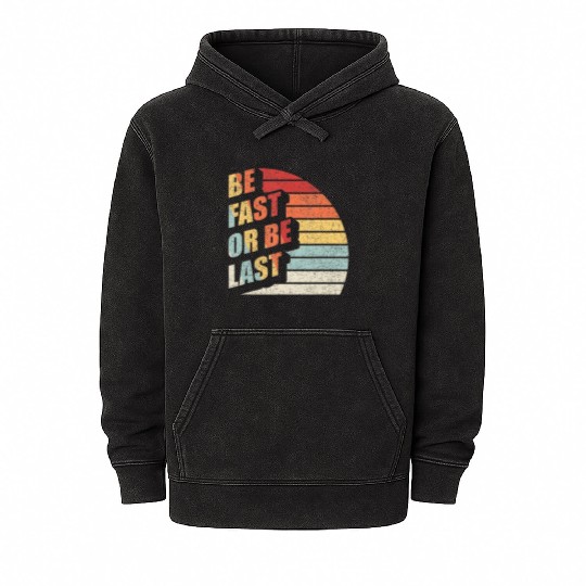 Fast Car Quote Drag Racing Gift Vintage Retro Rac Mineral Wash Hoodies