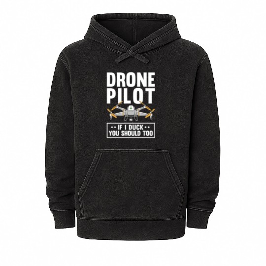 Funny Drone Pilot For Men Women RC Racing Pilots Mineral Wash Hoodies