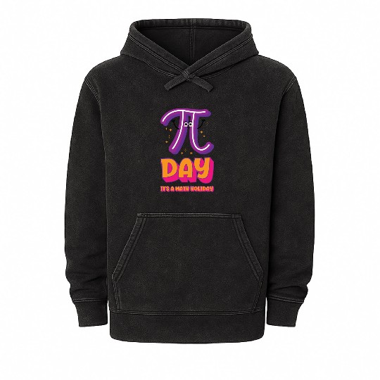 Pi Day Math Holiday Pi Symbol Number Mineral Wash Hoodies