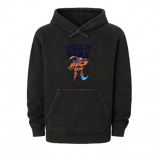 Pi Day Pirate Mathematician Pi Symbol Number Math Mineral Wash Hoodies