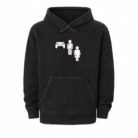 Video Games Gaming Video Gamer Gaming Controller Mineral Wash Hoodies