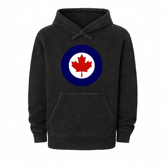 Canadian Air Force Current Emblem Mineral Wash Hoodies