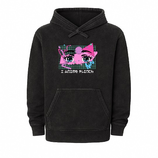 I Anime Flinch Funny Japanese Humor Japan Kawaii A Mineral Wash Hoodies