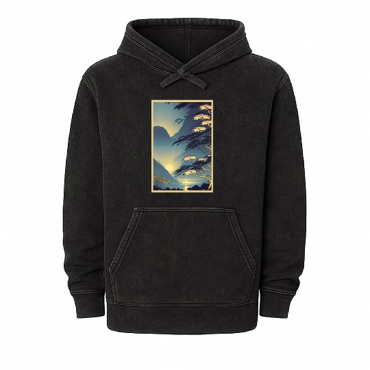 Magic of Rainforest Night Poster Mineral Wash Hoodies