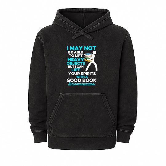 Librarian Bookworm Book Nerd Reading Library Mineral Wash Hoodies