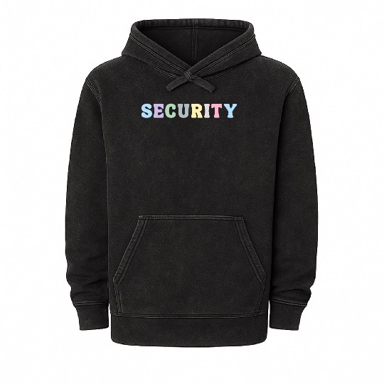 Security Mineral Wash Hoodies