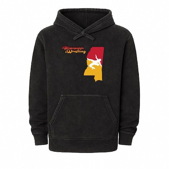Mississippi Wrestling Mineral Wash Hoodies
