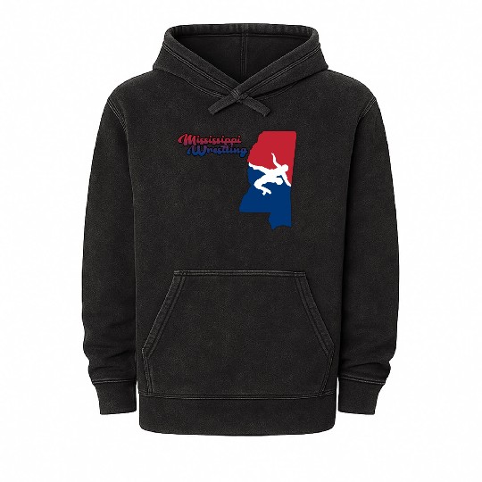Mississippi Wrestling Mineral Wash Hoodies