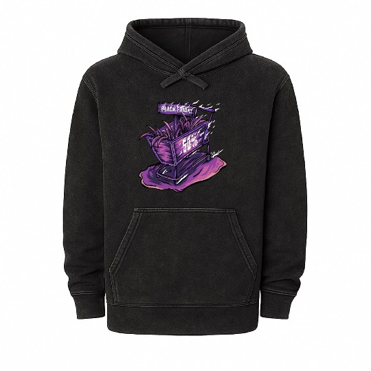 Trolley Black Friday Mineral Wash Hoodies
