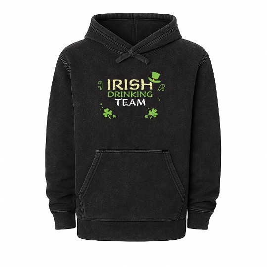 Irish Drinking Team Mineral Wash Hoodies