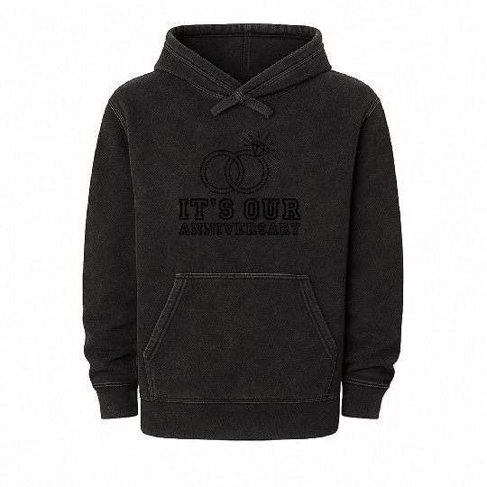 It's Our Anniversary Mineral Wash Hoodies