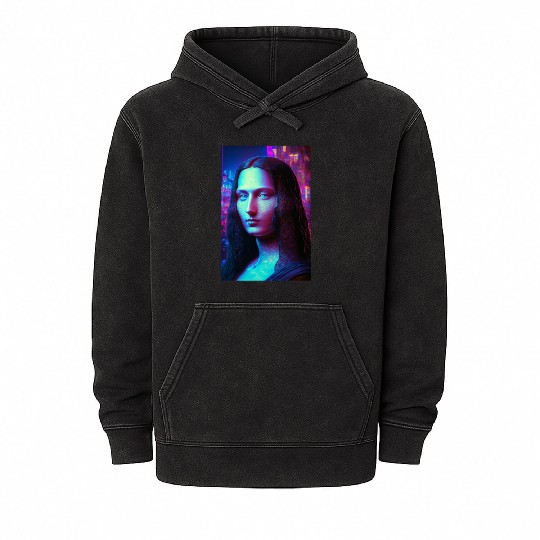 Mona lisa in future Mineral Wash Hoodies