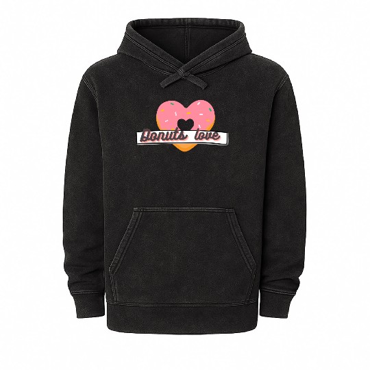 Donuts Lover Mineral Wash Hoodies