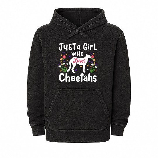 Cheetah Cheetah Lover Mineral Wash Hoodies