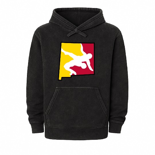 New Mexico Wrestling Mineral Wash Hoodies