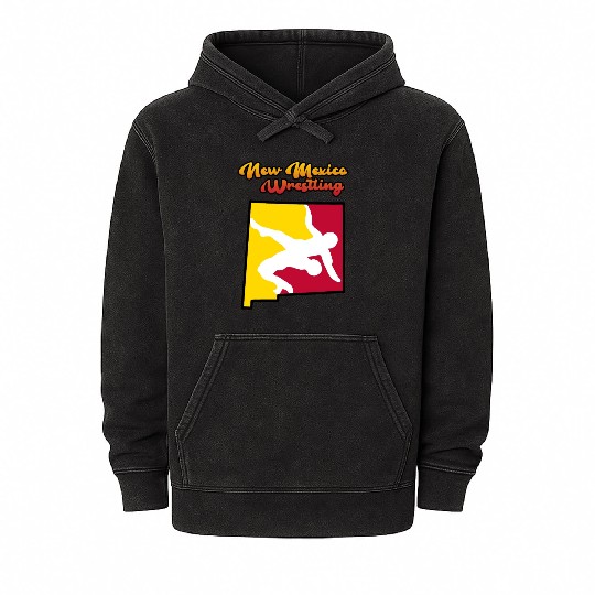 New Mexico Wrestling Mineral Wash Hoodies