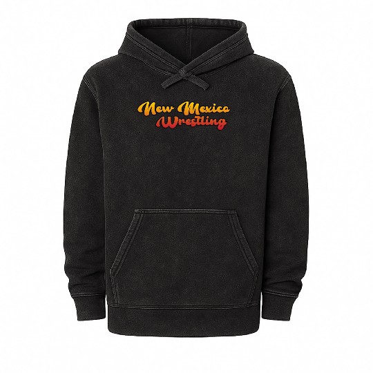 New Mexico Wrestling Mineral Wash Hoodies