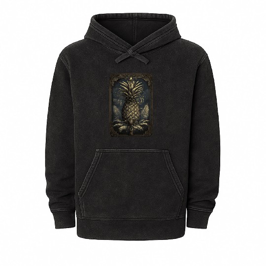 pineapple fruit tarot Mineral Wash Hoodies