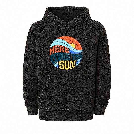 Here comes the sun Mineral Wash Hoodies