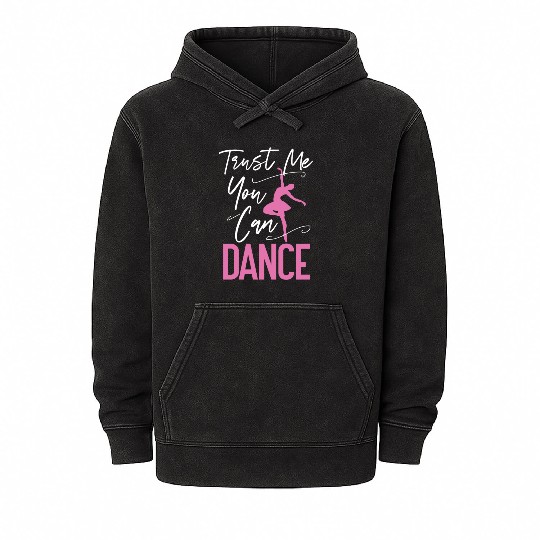 Ballet Dancer Dance Girl Ballerina Mineral Wash Hoodies